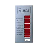 Clara Cosmetics nail wrap 'Merlot' - Esmalte de uñas adhesivo, 25 tiras de uñas...