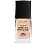 Wet n Wild - Photo Focus Foundation DEWY - Base de maquillaje hidratante de marfil suave con rendimiento...