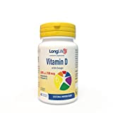 LongLife Vitamina D 4000 |  Suplemento natural de vitamina D3 |  Dosis alta |  60 tabletas |  Sistema...