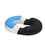 Bonmedico Cojín Antiescaras - Donut Ortopédico en Gel y Espuma Viscoelástica - Asiento Ergonómico para...