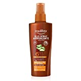 Equilibra Solari, Aceite Bronceador en Spray Spf 6, a base de Aloe Vera y Vitamina E, para Piel Oscura o...