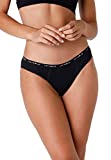 LOVABLE Bragas para el período para mujer Calzoncillos de flujo pesado, Negro, M