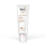 RoC - Soleil-Protect Fluido Antiarrugas Suavizante SPF 50 - Crema Facial - Reduce Arrugas - Crema Solar...