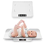 Marca Amazon - Eono Baby Scale, con cómoda bandeja de seguridad, función 2 en 1,...