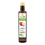 Vinagre de sidra de manzana orgánico MeaVita, naturalmente turbio y sin filtrar con nuez de vinagre, 1...