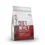 PhD Italy Nutrition Diet Whey Protein, 40 porciones, chocolate belga, proteína pura en polvo para...