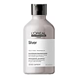 L'Oréal Professionnel París | Champú profesional para cabello gris y blanco Serie Silver...