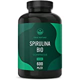 Spirulina Orgánica - 600 comprimidos BIO (500 mg) - Dosis alta de 4.000 mg - Rica en...