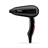 BaByliss 5344E Secador de pelo de viaje 2000 W Ligero y compacto con mango plegable, doble...