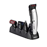 BaByliss E837E X-10 Kit Multiusos con Cuchillas W-tech, Para Barba, Cabello y Cuerpo, Hombre, Gris/Negro