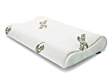 Bes Almohada Cervical Ortopédica para Dormir Memory Foam en Aloe Vera Ergonómica Hipoalergénica...