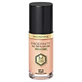 Max Factor Facefinity All Day Flawless 3 en 1 base líquida de larga duración 50 Natural, 30 ml