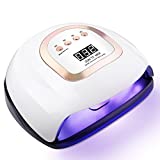 Lámpara de uñas LED UV profesional de 220W Horno para manicura / pedicura 4 Temporizador 10s / 30s / 60s / 99s ...