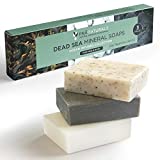 Jabones del Mar Muerto PraNaturals, 70g en Jabón, Colección Ocean Essences, Naturalmente ricos en...