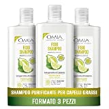 Omia, Champú Tratamiento Fisio con Aceite de Bergamota de Calabria para Cabello Graso, Purificante y...