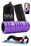 FIXFUN Rodillo de Espuma para Masaje Muscular - Doble Rodillo de Masaje x Trigger Point, Bolsa,...