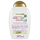 Acondicionador para el cabello OGX, aceite de coco milagroso, para cabello seco, dañado o encrespado, 385 ml