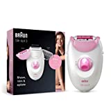 Braun Silk-épil 3 Depiladora para Mujer, Depiladora con Cabezal de Afeitado y Recortador, Tecnología...