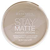 Rimmel London Compact Compact Powder Stay Matte, polvo matificante de larga duración para pieles grasas y...