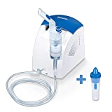 Beurer Ih 26 Aerosol Con Ducha Nasal Y Accesorios Completos Incluidos, Blanco Azul, ‎16.6 x 14.8 x...