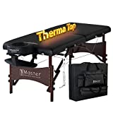 Master Massage Thermatop-Camilla de masaje plegable, 71 cm, negra, mediana