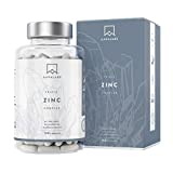 Suplemento dietético de zinc [25 mg] AAVALABS con vitamina C - Zinc de espectro completo:...