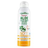 Equilibra Solari, Aloe Sun Spray Leche Infantil Spf 50+, Leche Solar Infantil con Aloe Vera,...