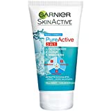 Garnier Skin Active Pure Active 3en1 Arcilla, Piel Mixta - Con Imperfecciones Limpiadora + Exfoliante +...