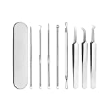 Pinkiou Blackhead Remover Comedone Pimple Remover Extractors Tool Kit para...