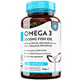 Aceite de Pescado Omega 3 2000 mg - 660 mg EPA y 440 mg DHA por Dosis - 240 Cápsulas SoftGel...