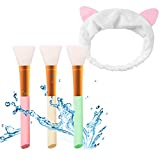 3PCS Máscara de silicona Cepillo Máscara Herramienta de belleza Cepillos suaves para aplicar ...