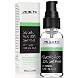 Peeling Ácido Glicólico 30% Peeling Facial Químico Profesional con Retinol, Extracto de Té Verde, Antiacné...