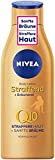 NIVEA - Loción corporal tonificante + bronceadora Q10 (200 ml), tratamiento para un bronceado perfecto...