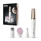 Braun FaceSpa Pro, accesorios de depilación facial para mujer para depilación y limpieza facial, idea de regalo, SE912 ...