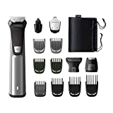 Philips Multigroom Series 7000 14 en 1, rostro, cabello y cuerpo con tecnología Dualcut, ‎Gris Negro,...