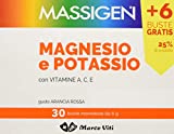 Massigen Suplemento Multivitamínico De Magnesio Y Potasio Sabor Naranja Sanguina, 30 Sobres De 6 Gramos