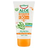 Equilibra Solari, Aloe Sun Cream Spf 30 Tamaño Viaje, Crema con Aloe Vera, Leche de Almendras,...