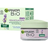 Garnier Bio Lavender Crema de noche antiarrugas regeneradora, fórmula enriquecida con aceites de argán y...