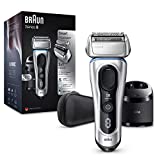 Braun Serie 8, Afeitadora eléctrica para barba, Tecnología sónica, Cuchillas flexibles, Estuche de viaje en...