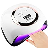 Lámpara de uñas LED UV AMAYGA, horno de 168W para manicura/pedicura permanente Esmalte de uñas semipermanente 4 ...