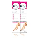 Veet Crema Depilatoria para Piernas, Brazos, Axilas y Zona del Bikini, 2 Envases de 200 ml