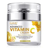 Crema Facial de Vitamina C con Ácido Hialurónico, Crema Facial Natural Antiedad de Día y Noche...