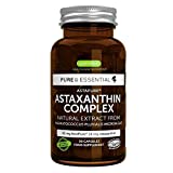 Astaxantina natural pura y esencial, 42 mg Complejo antioxidante AstaPure, con luteína y...