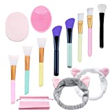 ZOCONE Cepillos de Silicona para Mascarillas, 13 PCS-Juego de Cepillos Profesionales de Silicona para Mascarillas,...