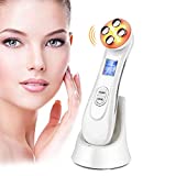 Ultrasonido Facial Antiarrugas, Ultrasonido LED Terapia de Radiofrecuencia Masajeador Facial Facial y Corporal...