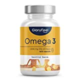 Aceite de Pescado Omega 3 400 Cápsulas Blandas Omega-3 (Suministro para 13 Meses), Dosis Alta de 1000mg,...