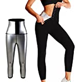 YMIFEEY Pantalones de Sauna Adelgazantes para Mujer Pantalones de Pérdida de Peso Pantalones de Sauna Leggings...