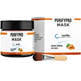 Purifypro Mascarilla facial purificante de cúrcuma Mascarilla de arcilla naranja Antiacné...