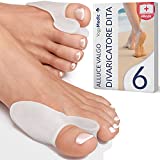 YOGAMEDIC® Hallux Valgus Corrector 6pcs - Separador de dedos, Enderezador de dedos -...