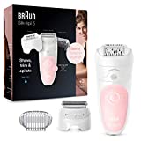 Braun Silk-épil 5, Depiladora Mujer Depiladora con Recortador, 3 Accesorios Faciales Incluidos, Uso en Seco...